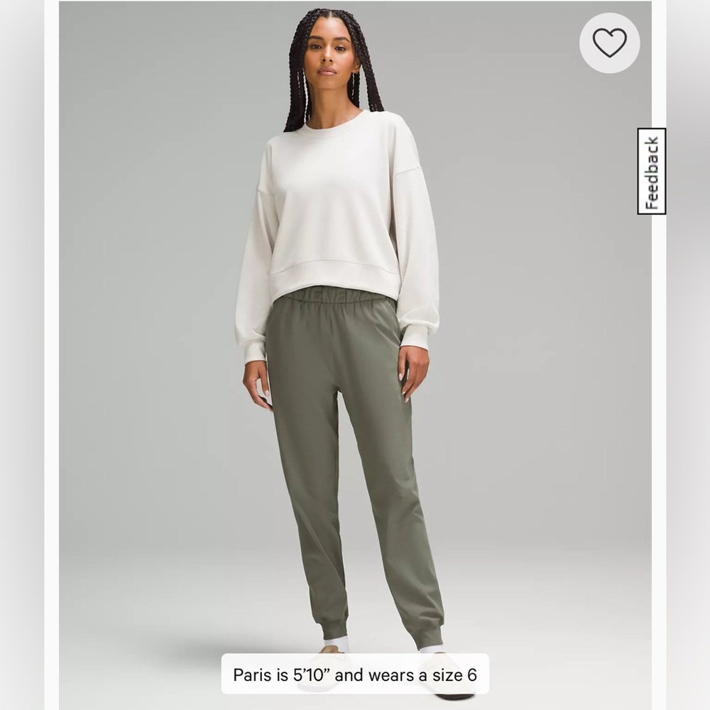Lululemon Athletica Perfectly Oversized Crop Crew Sweater. Size 4. NWT